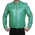 Fernando Green Leather Jacket