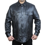 Ranchson Black Leather Shirt